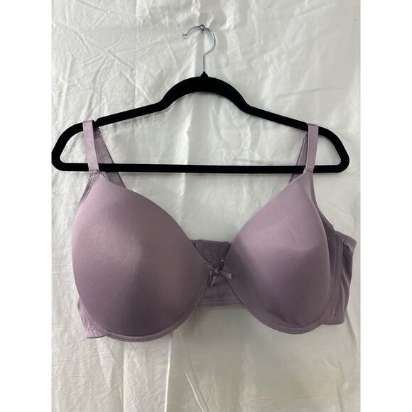 Women's Purple Bra JUST BE Apparel Size 44D Underwire Padded‎ Preowned - Picture 1 of 7